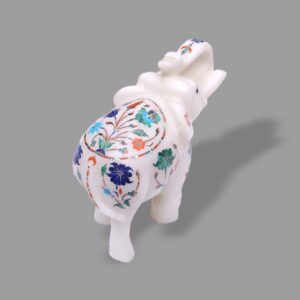 Elephant Figurine Semi Precious Stone Art New Home Gifts