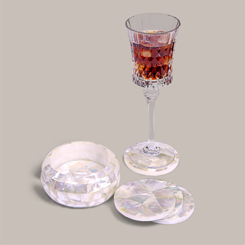 selenite coaster set