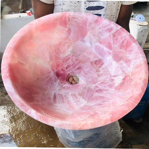 Rose Quartz wash basin