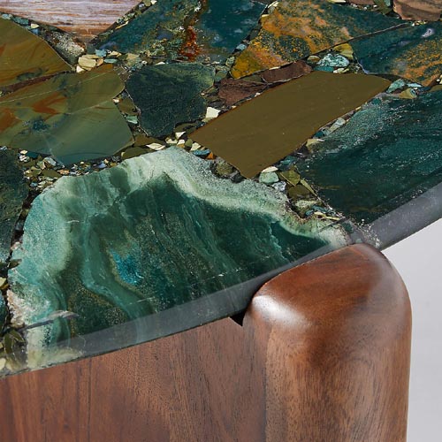 agate table for living room decor round shape furniture - Image 6
