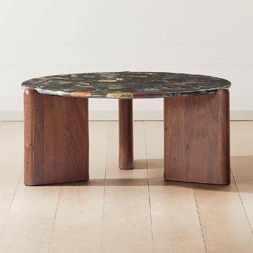 agate table for living room decor round shape furniture - Image 7