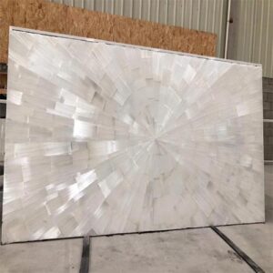 Selenite Table Mosaic Sun Burst Pattern Dining Room Decor Furniture