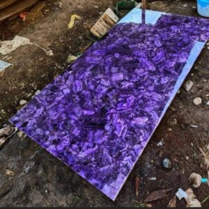 Stone Countertops With Purple Amethyst Stone Kitchen & Bathroom Interior