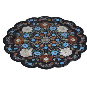 Black Marble Inlay Art Plates For Handmade Christmas Gifts For Her