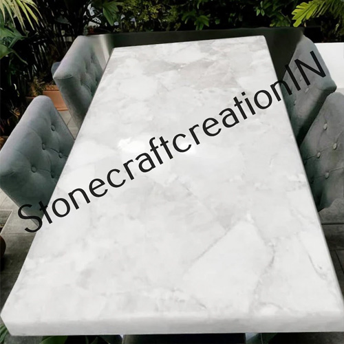Buy Natural White Quartz Countertops Slab For Modern Interior Handmade Furniture - Image 2